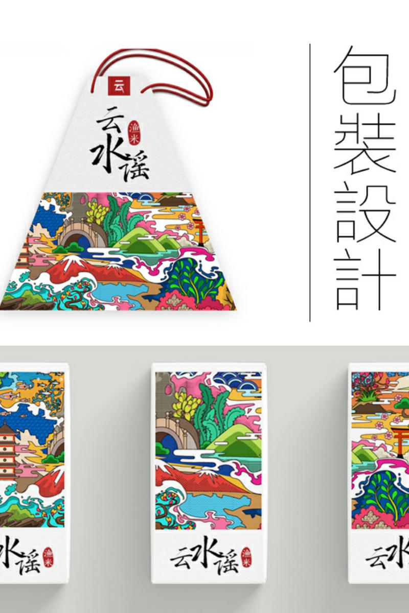 食品茶葉、大米與蜂蜜的包裝設計 手繪插畫在瓶貼與禮盒平面設計中的應用